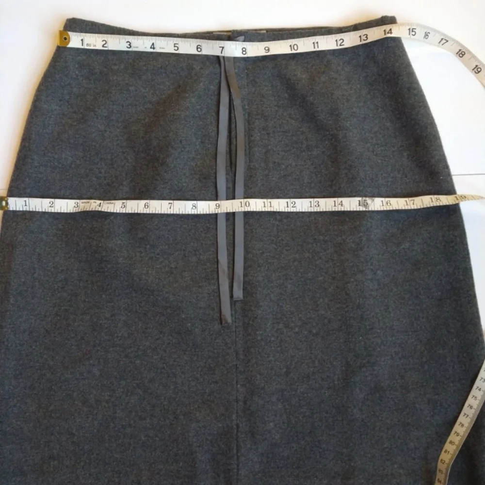 Minimalist Classy Preppy J. Crew skirt Wool front quarter zip Sz s - Picture 3 of 6